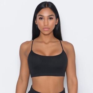 Bombshell Black Relax Sports Bra (NWT)